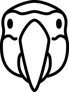 Parrot Head Sketch Drawing Svg, Free Vectors File